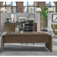 Bureau très moderne et chic, mariage de l'alu et du bois - IXO_6