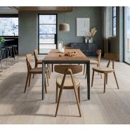 Chaise de restaurant Compasso en frêne - design raffiné avec dossier incurvé et multiples finitions_6