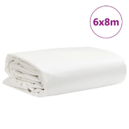 Vidaxl bâche blanc 6x8 m 650 g/m² 156195_6