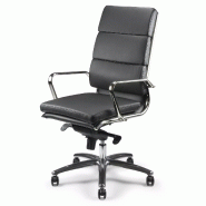 Fauteuil de Direction synchrone - cuir Noir pleine fleur -  So Ravenne - Avec_6