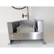 Lave-chaussures avec bassine - Acier inoxydable - Adapté pour 1 à 3 personnes - Brosses de nettoyage et système de régulation d'eau_6