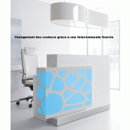Borne d'accueil Organic avec système d'illumination - MDD - 130, Blanc brillant, A gauche_6