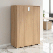 Armoire de rangement avec portes battantes TAK - Mobel Linea - Acacia foncé_6