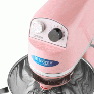 Mixer planétaire - 7 L - jusqu'à 2 kg de pâte - rose | Maxima - 09300151_6