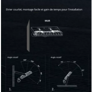 Projecteur LED en applique avec détecteur de mouvement - 20W à 30W - DETEC - Étanche IP65 - 140 Lumens/W_6