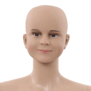 Vidaxl mannequin enfant corps complet avec base verre beige 140 cm 142931_6