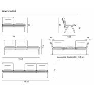 Canapé sur poutre Harmonie - Grand confort - Modulable avec tables basses intégrées_6