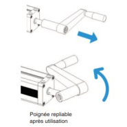 Plan de travail réglable en acier inoxydable prêt à l'emploi