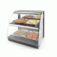 Vitrine de table chauffante quartz deux niveaux HENDI_6