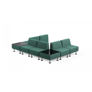 Siège modulaire moderne aux lignes géométriques simples - WALL IN - Configurations flexibles et finition personnalisable_6