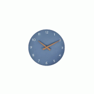 Horloge murale bois bleu_6