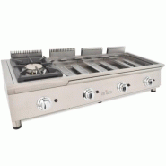 Plancha gaz modulaire FLEXI Ligne 600 - 8 brûleurs - 130 cm - 23.2 kW | Arilex 4MB_6