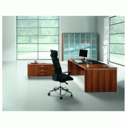 Bureau de direction ZETA X - Sous main cuir en option - Plateau bois 180/200 cm - QUADRIFOGLIO_6