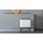 Poubelle tri sélectif Bo Touch Bin - 11 + 23 litres - Matt Steel Fingerprint Proof - 2 compartiments - 34 litres_6
