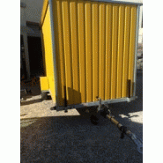 Roulotte de chantier baraques jaunes / stockage / 3.33 x 2.2 x 2.33m_6