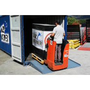 Rampe d'accès pour conteneur  au sol, déplaçable pour des opérations de chargement / déchargement rapides - Capacité 8T - AZ Ramp HCNN-08_6