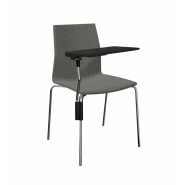 Chaise empilable Fourcast2® - dossier flexible en V - 8 couleurs - bois ou plastique - patins en téflon_6