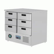 Table réfrigérée positive 6 tiroirs série G 240L FA440 Polar_6