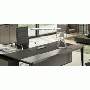 Bureau d'angle avec retour crédence design X9- Officity - 212, Gauche, Orme gris_6