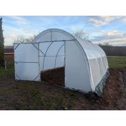 Serre de jardin modèle tubulaire à porte battante ou coulissante_6