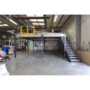 Plateforme poteaux 1 niveau - bccom rayonnage_6