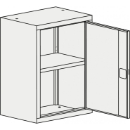 Armoire de bureau à portes battantes - stockage de documents - dimensions variées - certifications GS et TÜV Rheinland_6