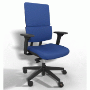 Siège de bureau Wi max avec renfort lombaires - Sokoa - Bleu, Réglable 3D, Oui, Sol dur_6