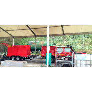 Motopompe incendie mobile avec voyants alarmes et horamètre