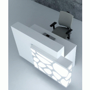 Borne d'accueil Organic avec système d'illumination - MDD - 170, Blanc brillant, A droite_0