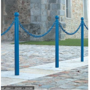 Potelet à chaînes - Guidage piétonnier et maîtrise d'accès - Modèles PROVINCE, CARREFOUR, AGGLO_6