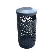 Poubelle publique tri sélectif double flux - acier galvanisé renforcé - 2x40L ou 80L - coloris personnalisables_6