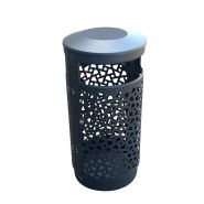 Poubelle publique tri sélectif double flux - acier galvanisé renforcé - 2x40L ou 80L - coloris personnalisables_7