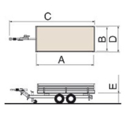 Remorque tri-benne basculante ECIM TBE 200 V - Angle de basculement arrière 40° - PTC 2000 kg_6