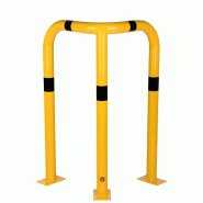 Arceau de protection d'angle en acier Ø 76 mm  - Largeur 600 mm_6