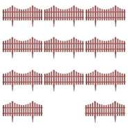 Vidaxl bordures de pelouse 17 pcs 10 m marron 41228_6