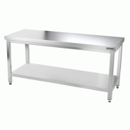 Tables Inox centrales Premium avec Etagère - P 600 mm | Ggm -_6