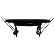 Pack de 2 anneaux d'encastrement ronds fixes blancs - acier laqué pour LED GU10 - réf ANOFB_6