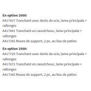 2000/2500 lames à neige - avant - hauteur de lame 590 mm - système de flottation et rallonges 310 mm_6