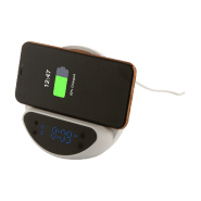 Réveil numérique chargeur sans fil intégré 15W - Boîtier ABS recyclé et bambou_6