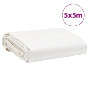 Vidaxl bâche blanc 5x5 m 650 g/m² 156070_6