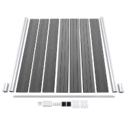 Vidaxl clôture de jardin wpc 180x186 cm gris 49067_6