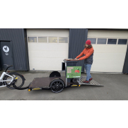 Remorque vélo collecte de déchets pour le transport de bacs et containers_6