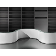 Banque d'accueil modulaire personnalisable - BENGENTILE avec options LED et PMR_6