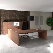 Bureau de Direction avec retour E10 - Quadrifoglio - 224, Non, Noyer américain, Non_0