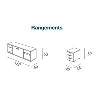 Bureau de direction - MOKA - pieds panneaux avec entretoise - fabriqué en France - surface antibactérienne_6