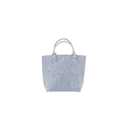 Sac à provisions en feutre RPET personnalisé - impression quadri - poignées courtes et soufflet d'aisance_6