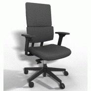 Siège de bureau Wi max avec renfort lombaires - Sokoa - Gris, Réglable 3D, Oui, Sol dur_6