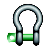 Manille Green Pin® standard - acier forgé - lyre haute résistance - axe boulonné - bâtiment, travaux publics, forestier, maritime_6