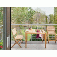 Fauteuil de balcon pliant ambra 85x51x42cm – MTF – teck – 2nab2185_6