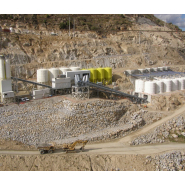 Centrale à béton fixe - grandes productions - 120 m³ par trémie - structure galvanisée - CTT_6